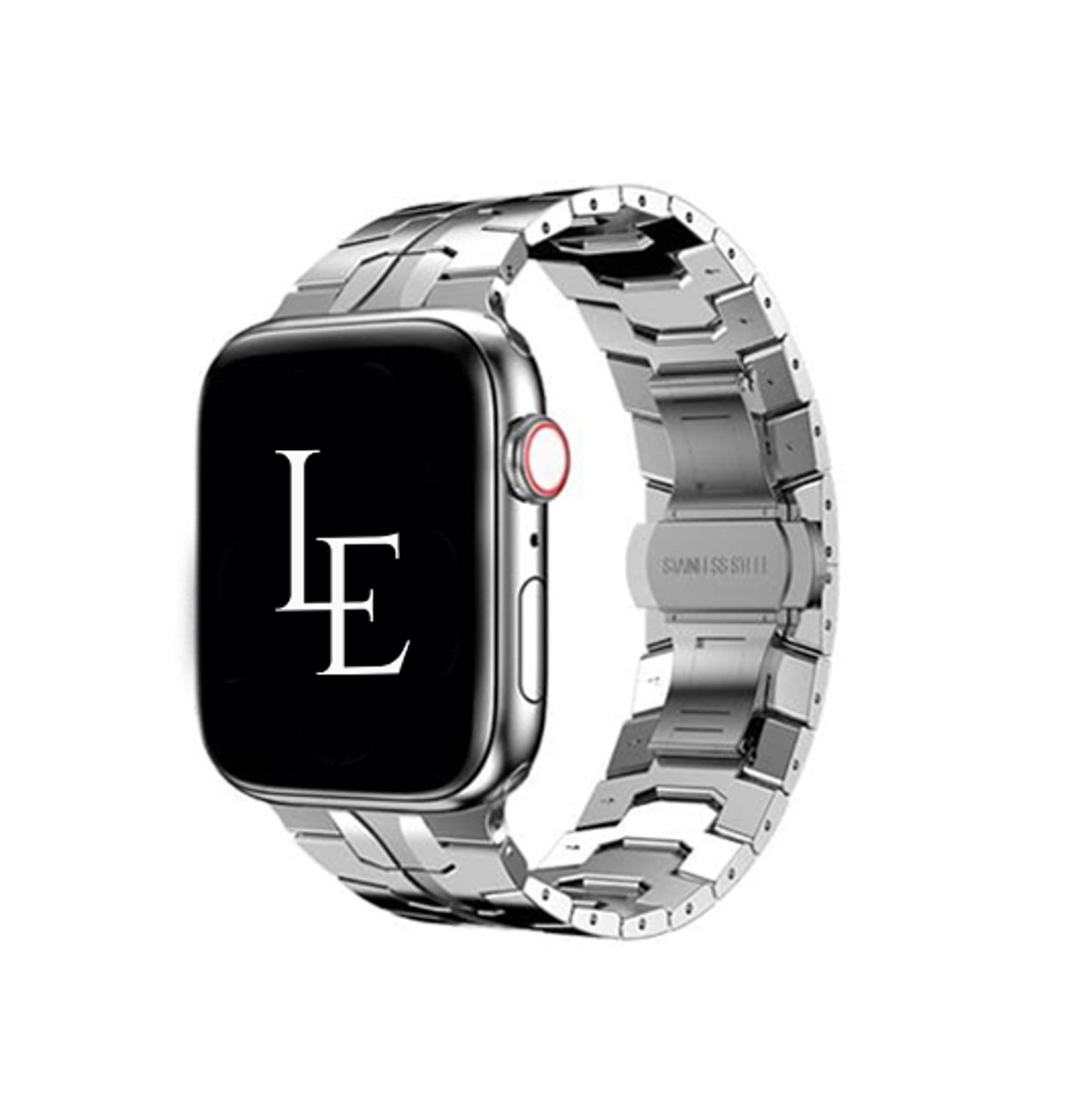 Apple Watch (38/40/SE/41/42mm) - L'Empiri&trade; Crono Stål Rem - Sølv