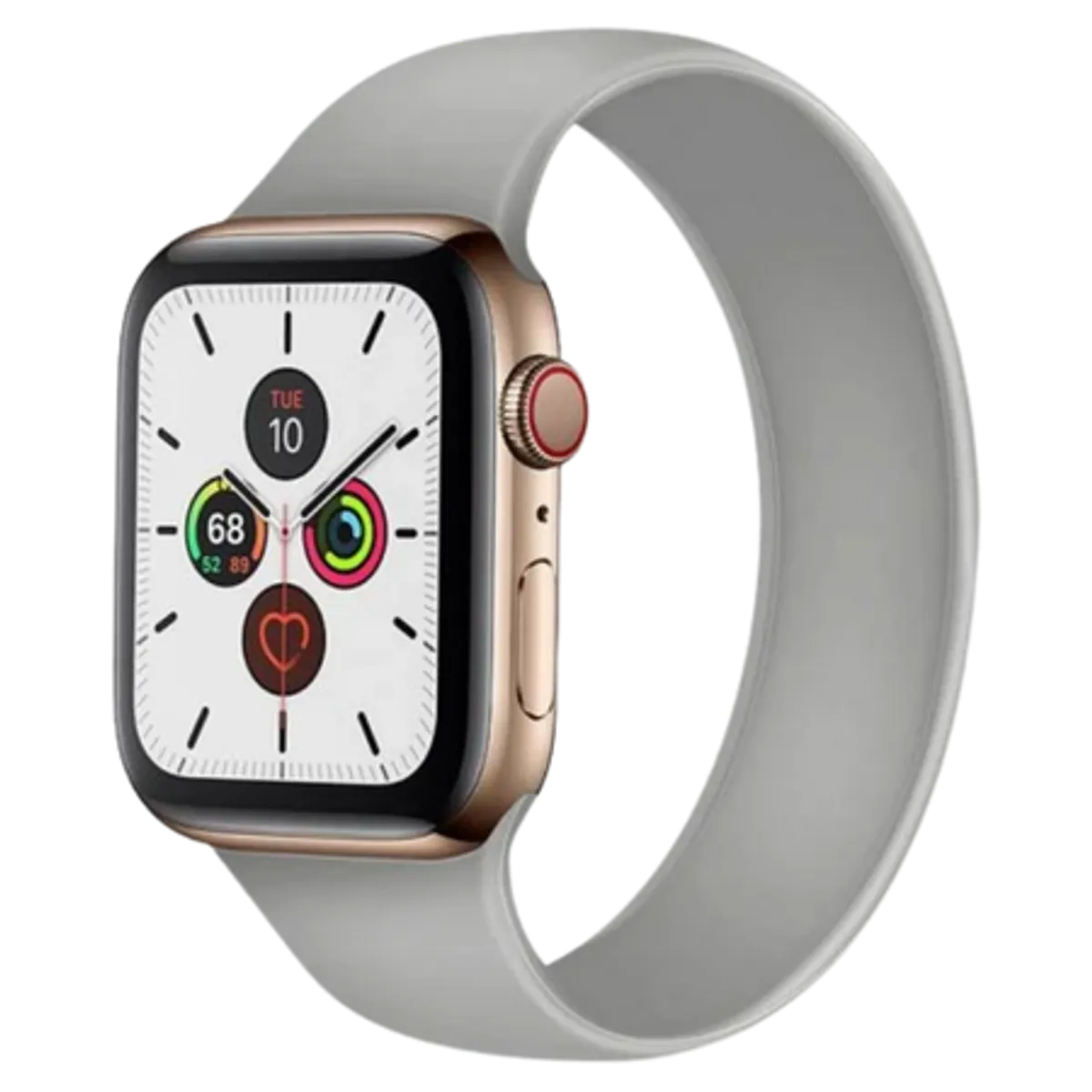 Apple Watch 42/44 mm Silikone Rem Grå