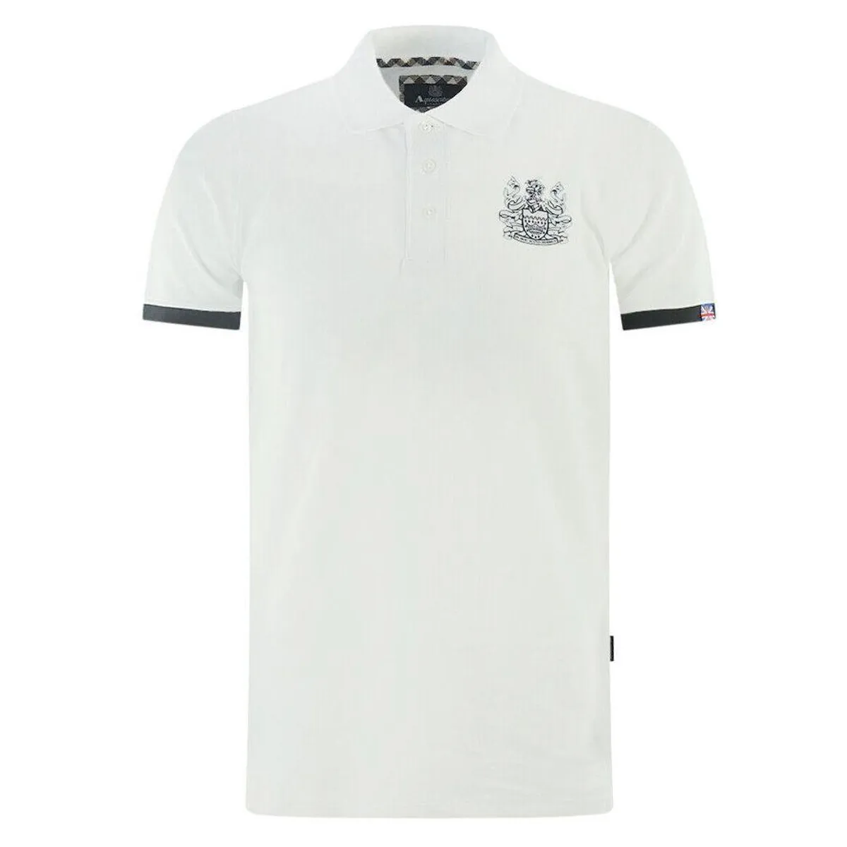 Aquascutum Hvid Bomuld Polo Shirt