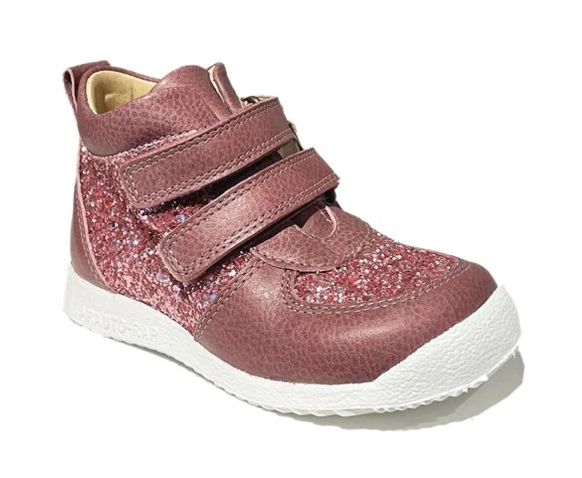 Arauto RAP vandtæt sneakers, old rose m. glitter