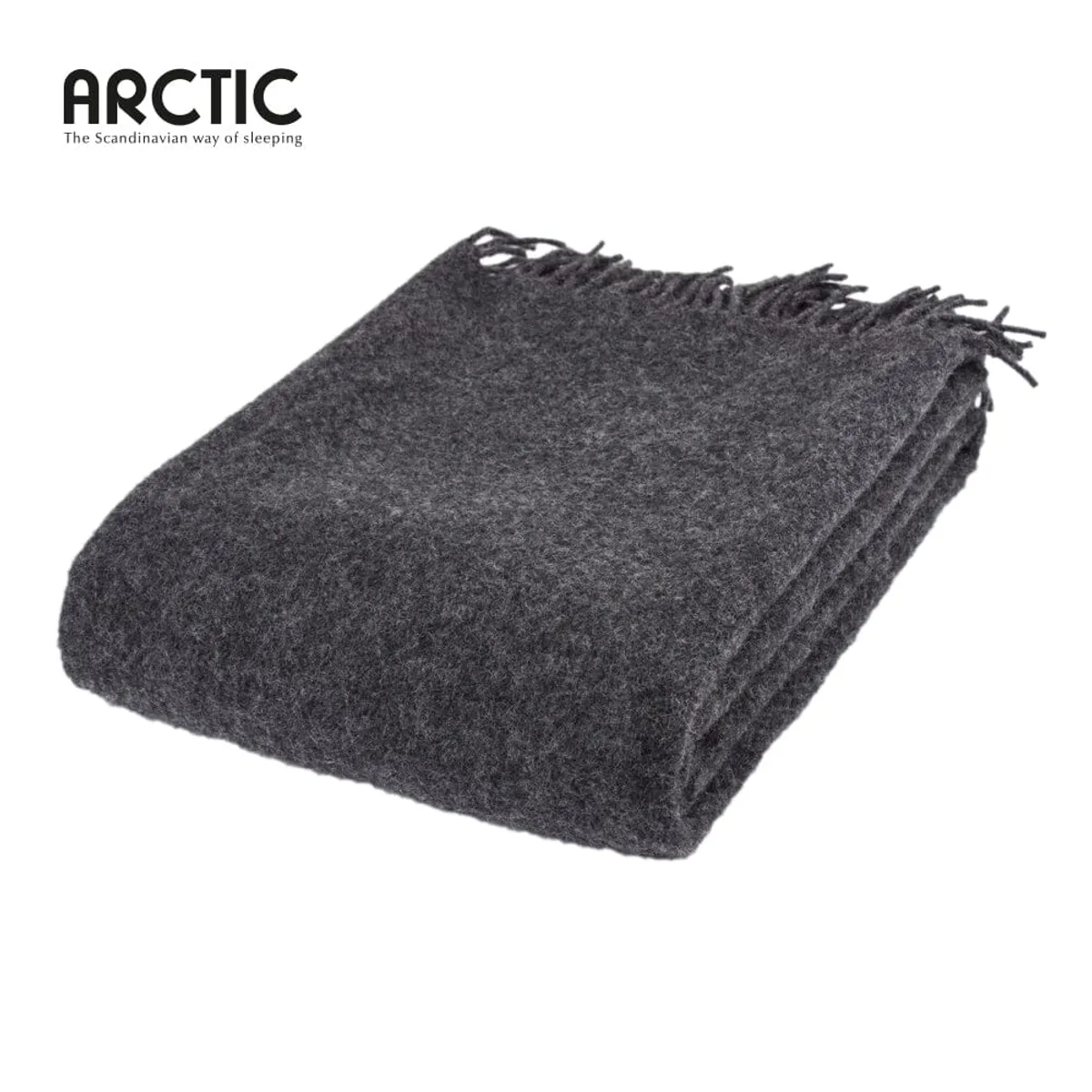 Arctic - Uldplaid Melange - Dark Grey