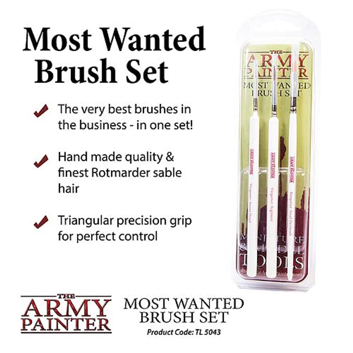 Army Painter - Most Wanted Brush Set (2019) - ST5043