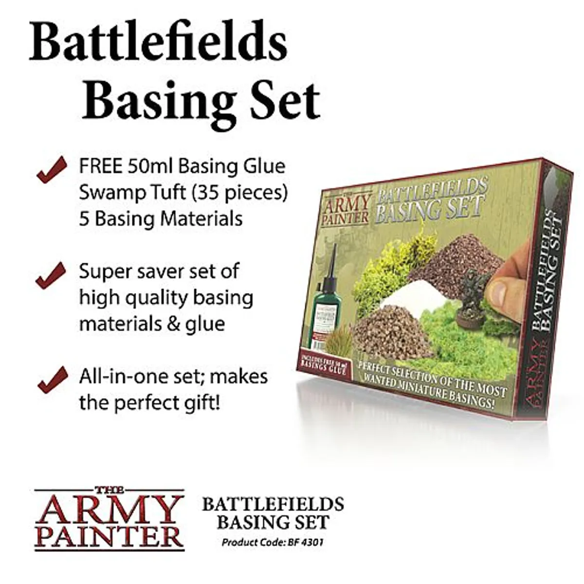 Army Painter - Starter Set - Battlefields Basing Set (2019) - BF4301