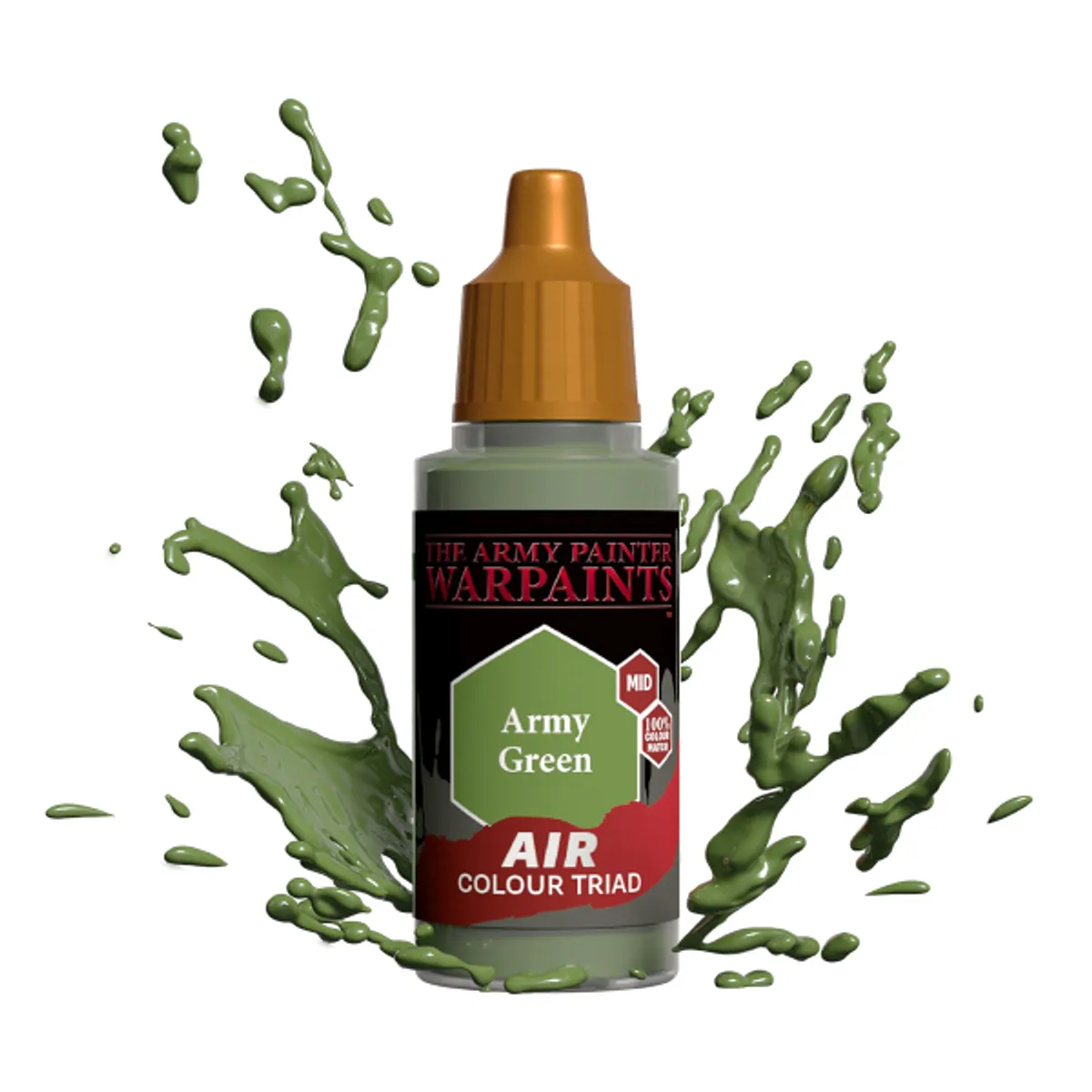 Army Painter Warpaints: Air Acrylics - Army Green - AW1110