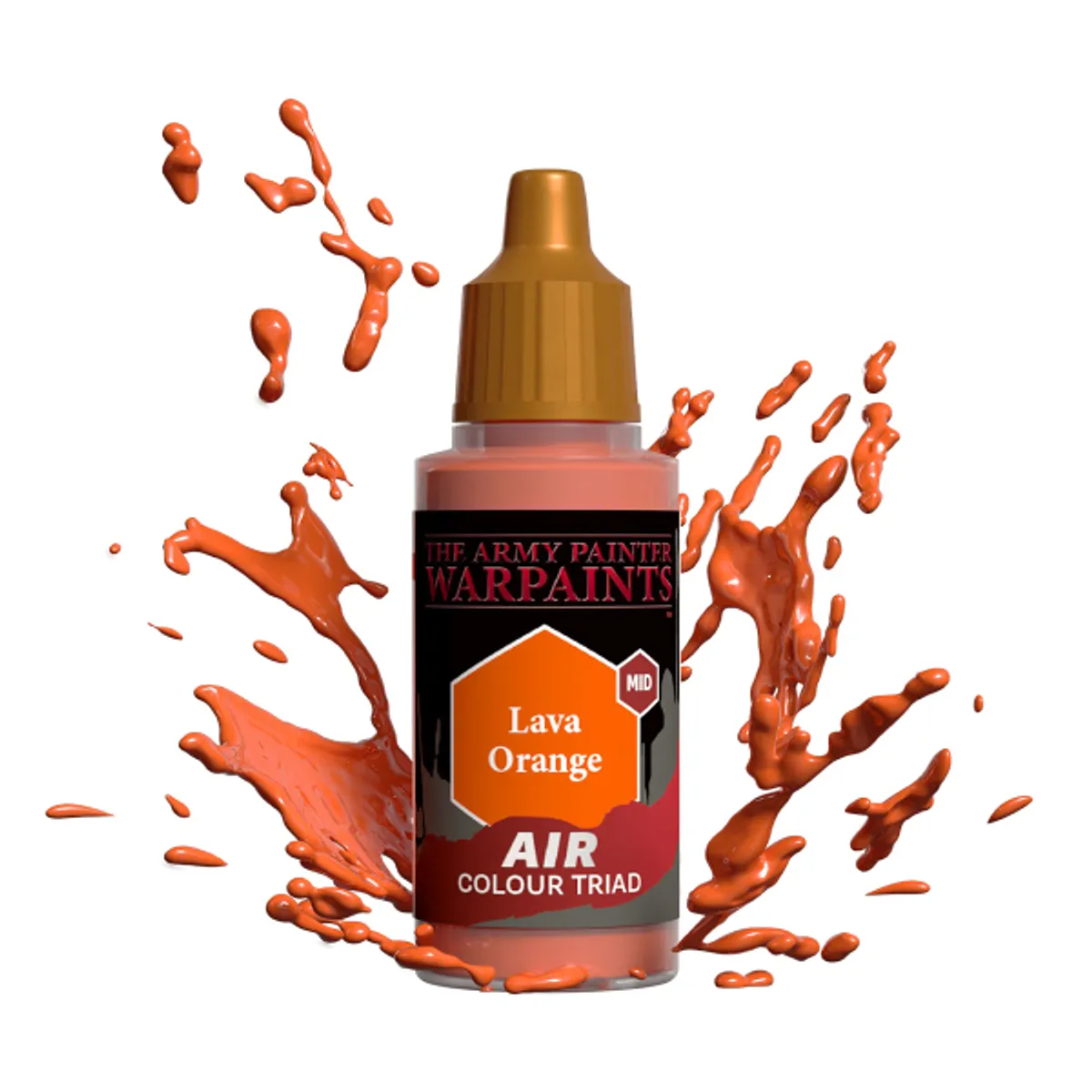 Army Painter Warpaints: Air Acrylics - Lava Orange - AW1106