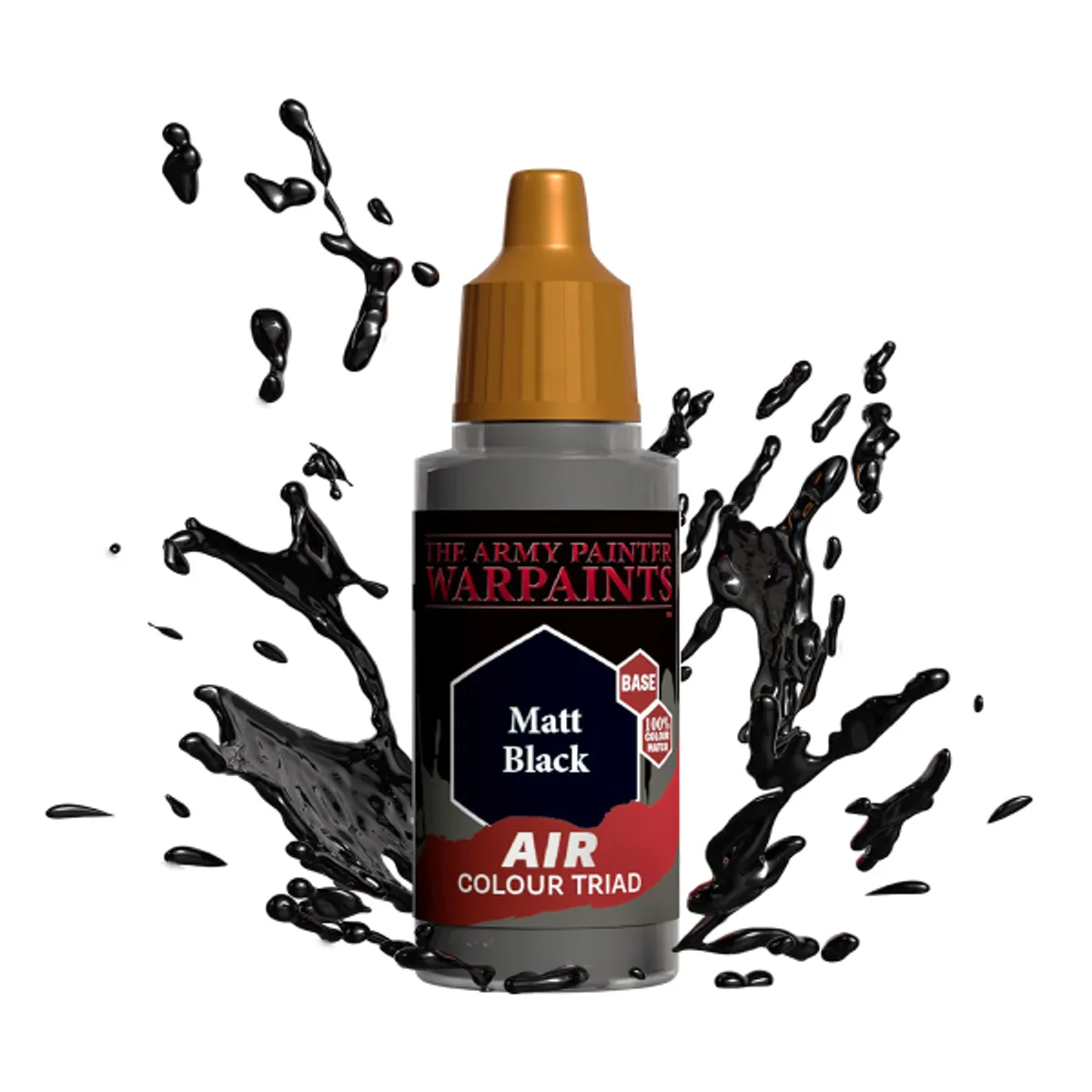 Army Painter Warpaints: Air Acrylics - Matt Black - AW1101