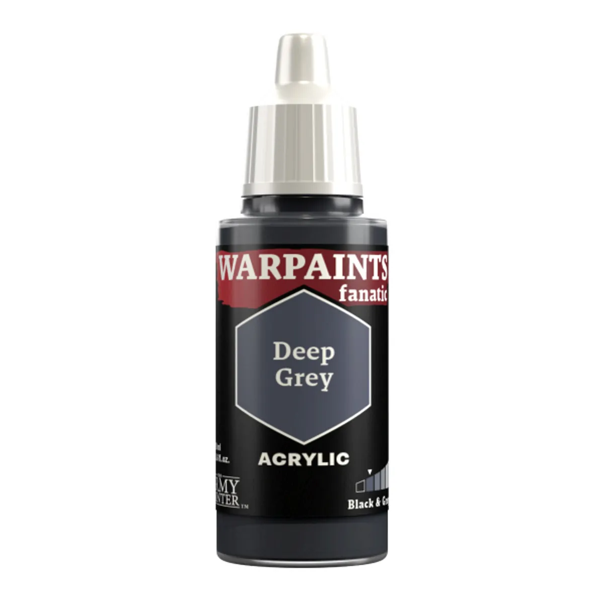 Army Painter Warpaints Fanatic: Acrylics - Deep Grey - WP3002