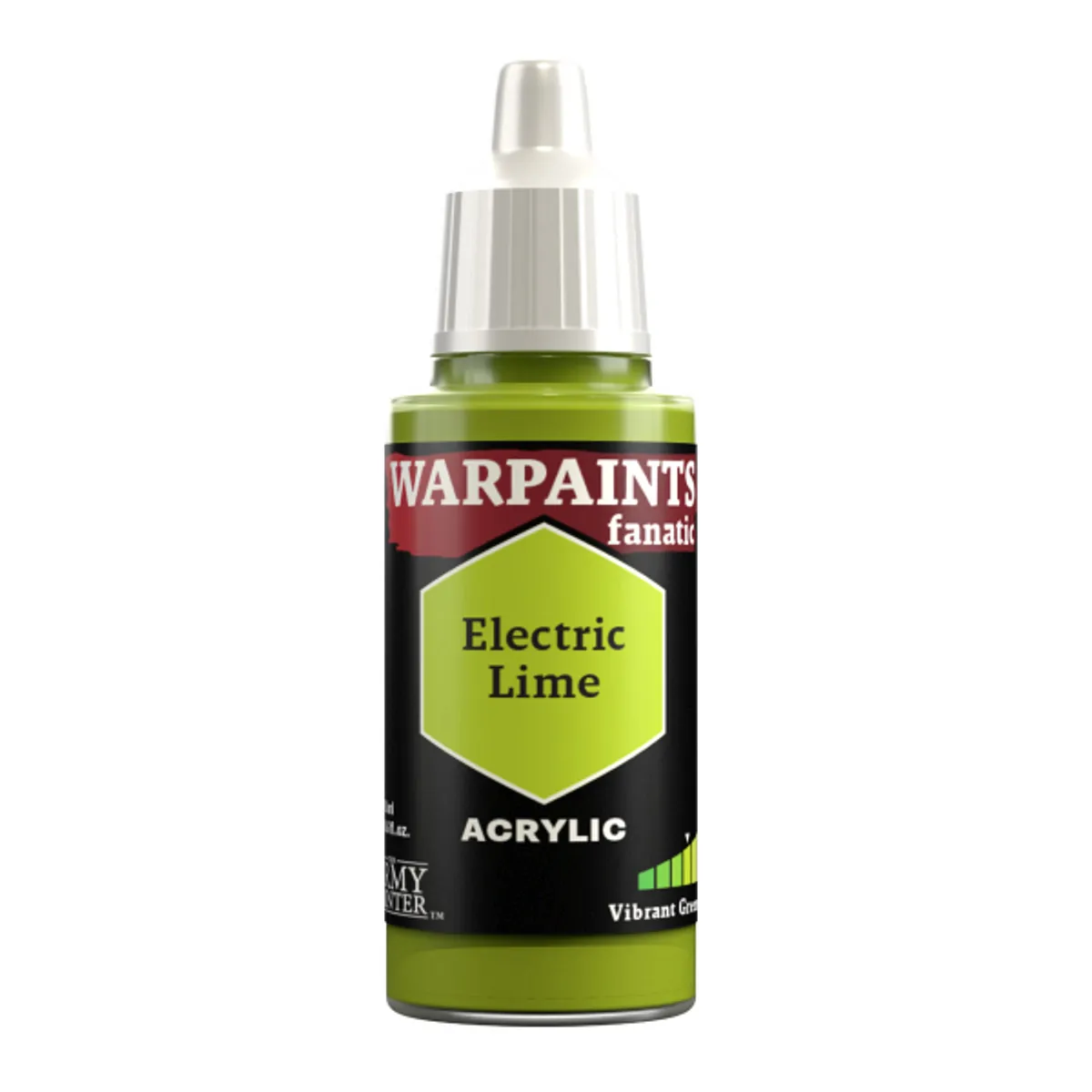 Army Painter Warpaints Fanatic: Acrylics - Electric Lime - WP3058