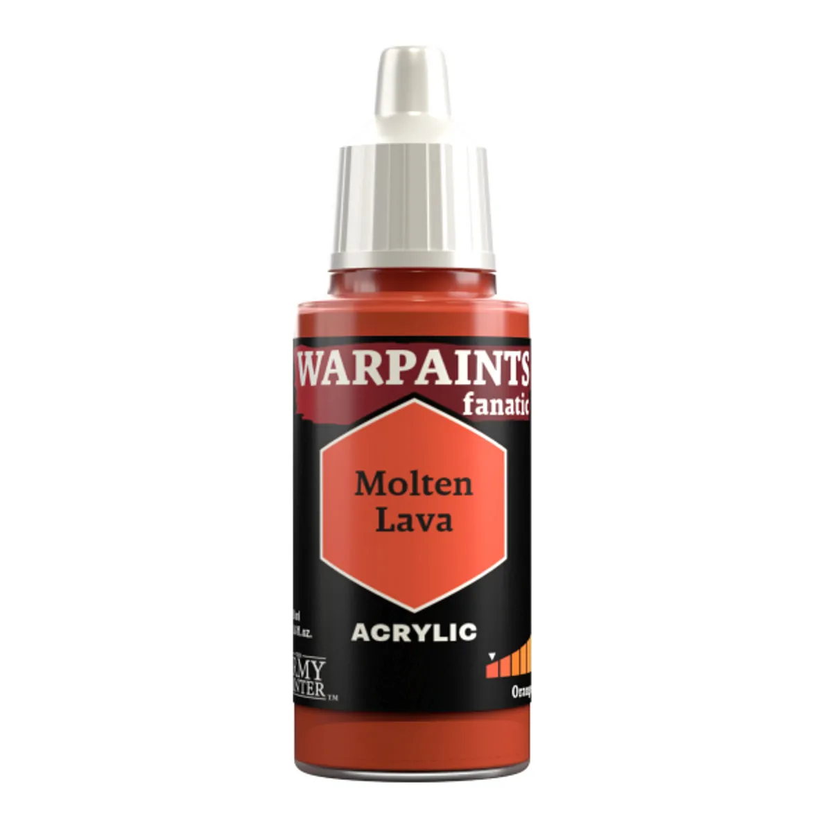 Army Painter Warpaints Fanatic: Acrylics - Molten Lava - WP3097