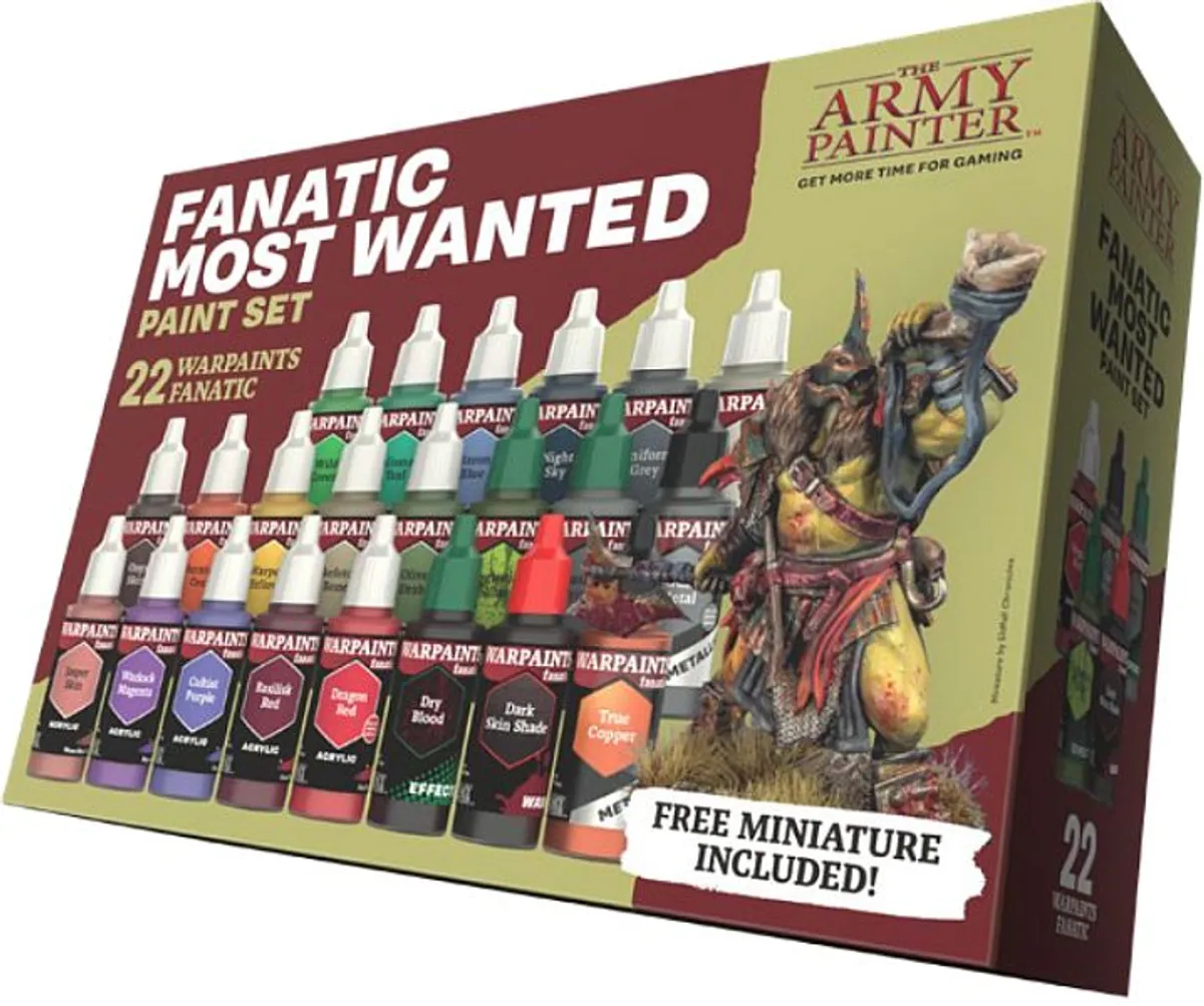 Army Painter - Warpaints Fanatic Most Wanted Paint Set - WP8071