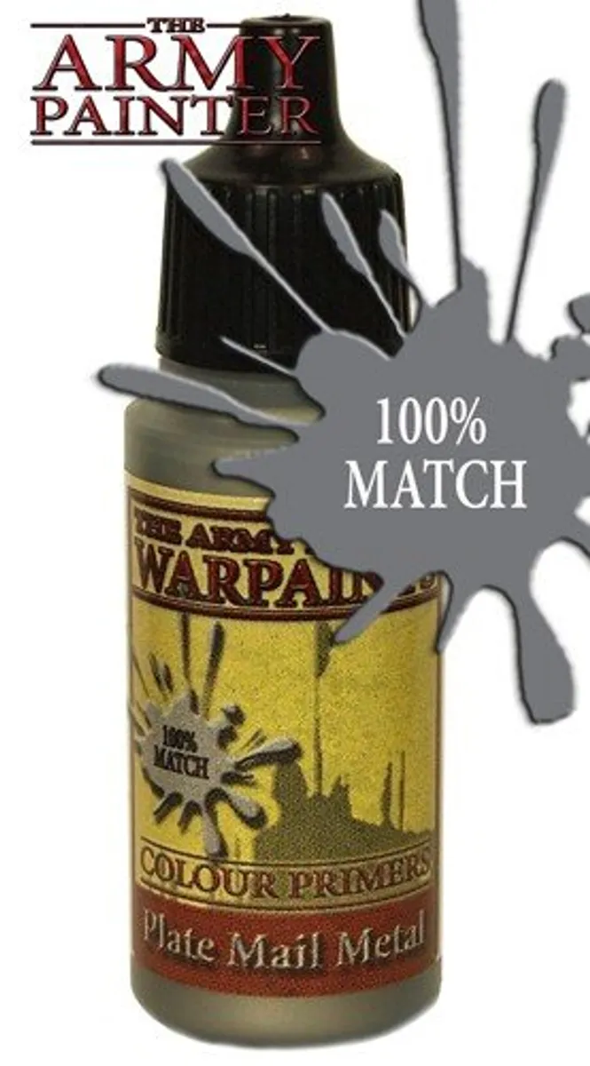 Army Painter Warpaints: Metallics - Plate Mail Metal - WP1130