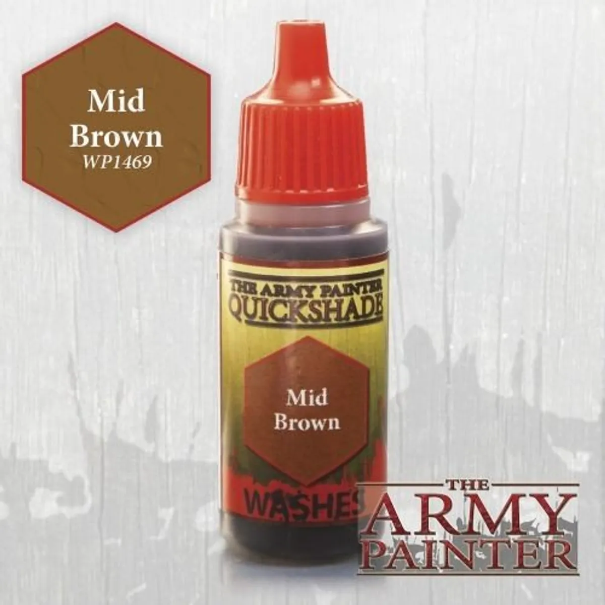 Army Painter Warpaints: Quickshade Wash - Mid Brown - WP1469