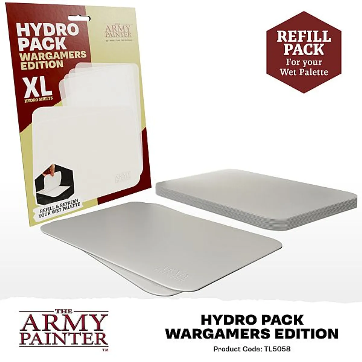 Army Painter - Wet Palette: Wargamers Edition XL Hydro Pack (Refill) - TL5058