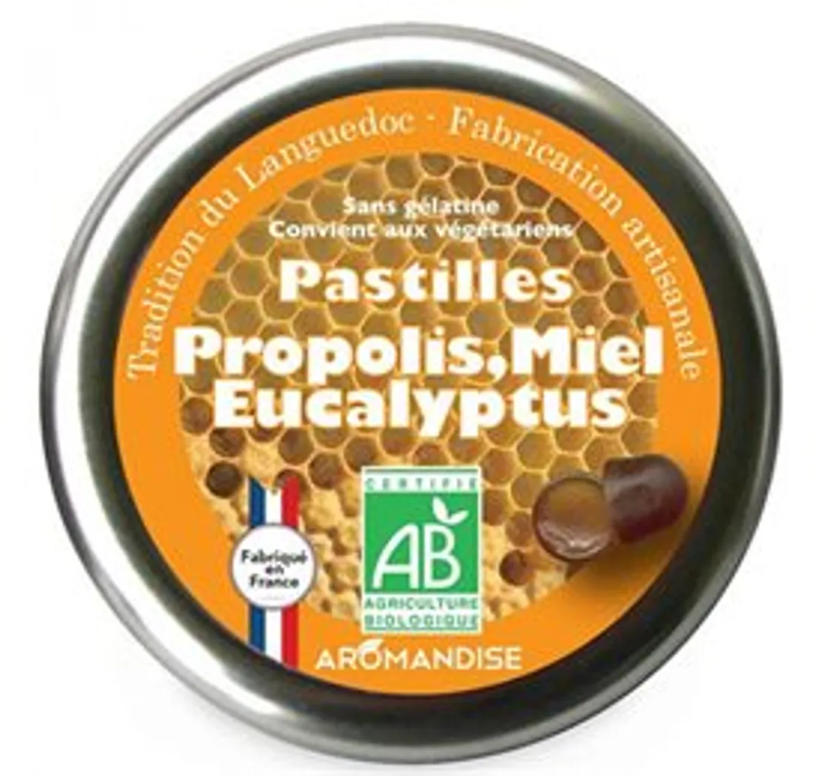 Aromadise Pastiller m. propolis, honning & eukalyptus Ø &bull; 45 g