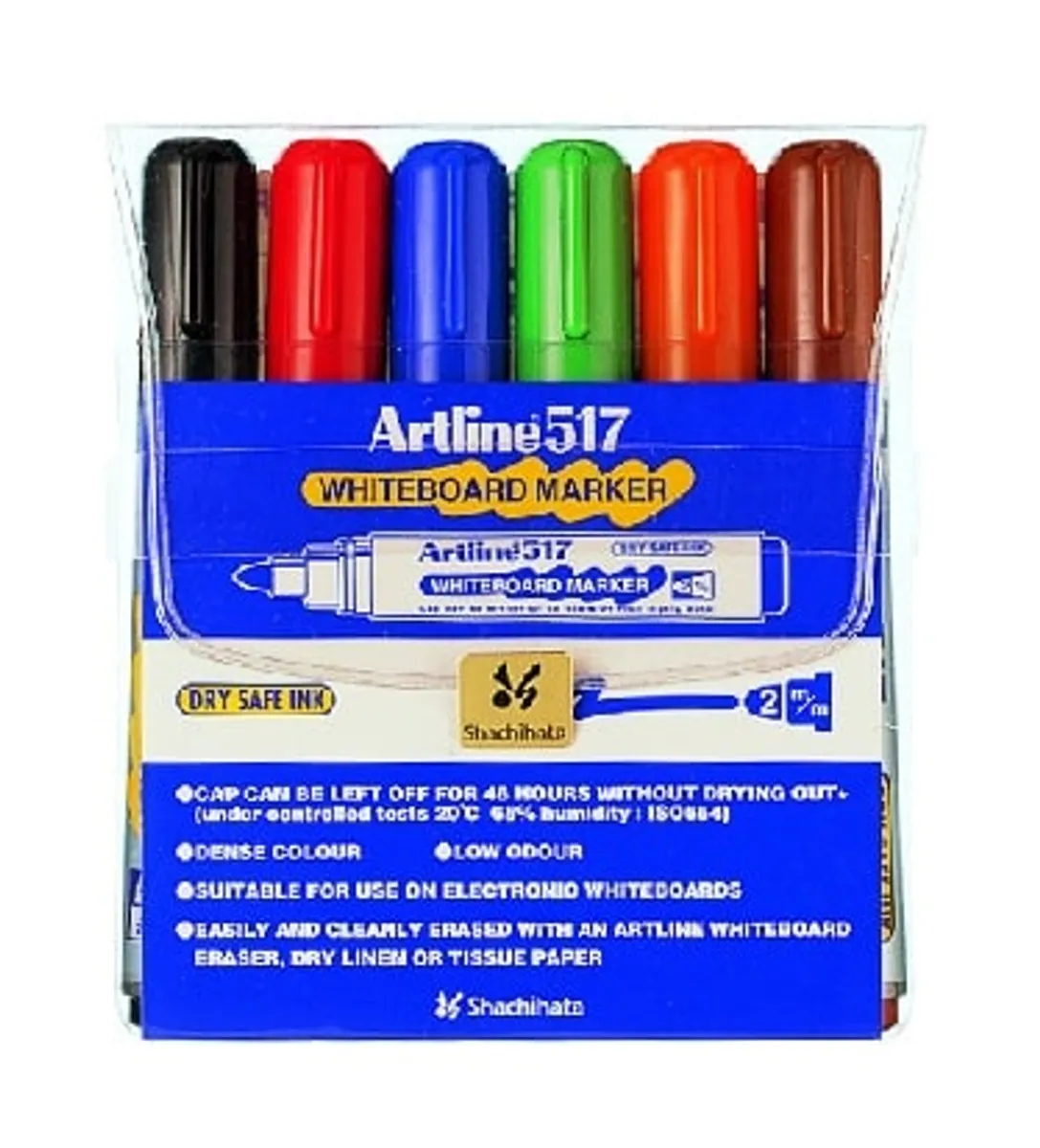 Artline 6 stk whiteboard marker