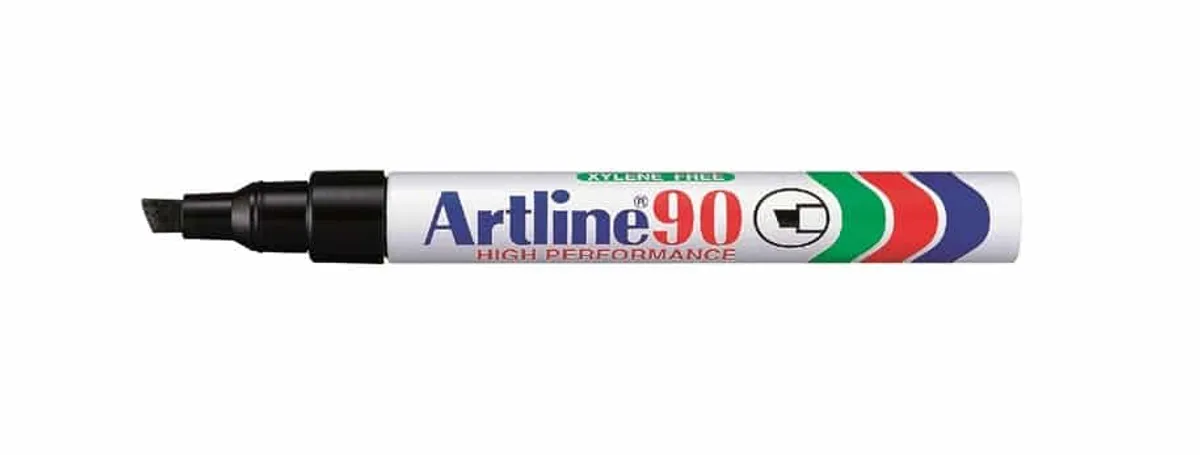 Artline 90 5.0 marker sort skrå spids