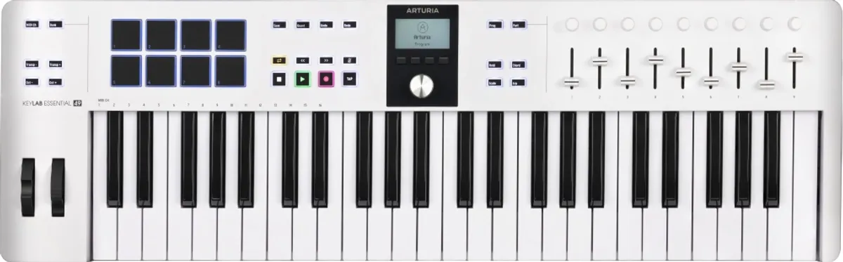 Arturia Keylab Essential 49 Mk3 MIDI Keyboard - Hvid