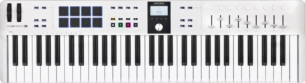 Arturia Keylab Essential 61 Mk3 MIDI Keyboard - Hvid