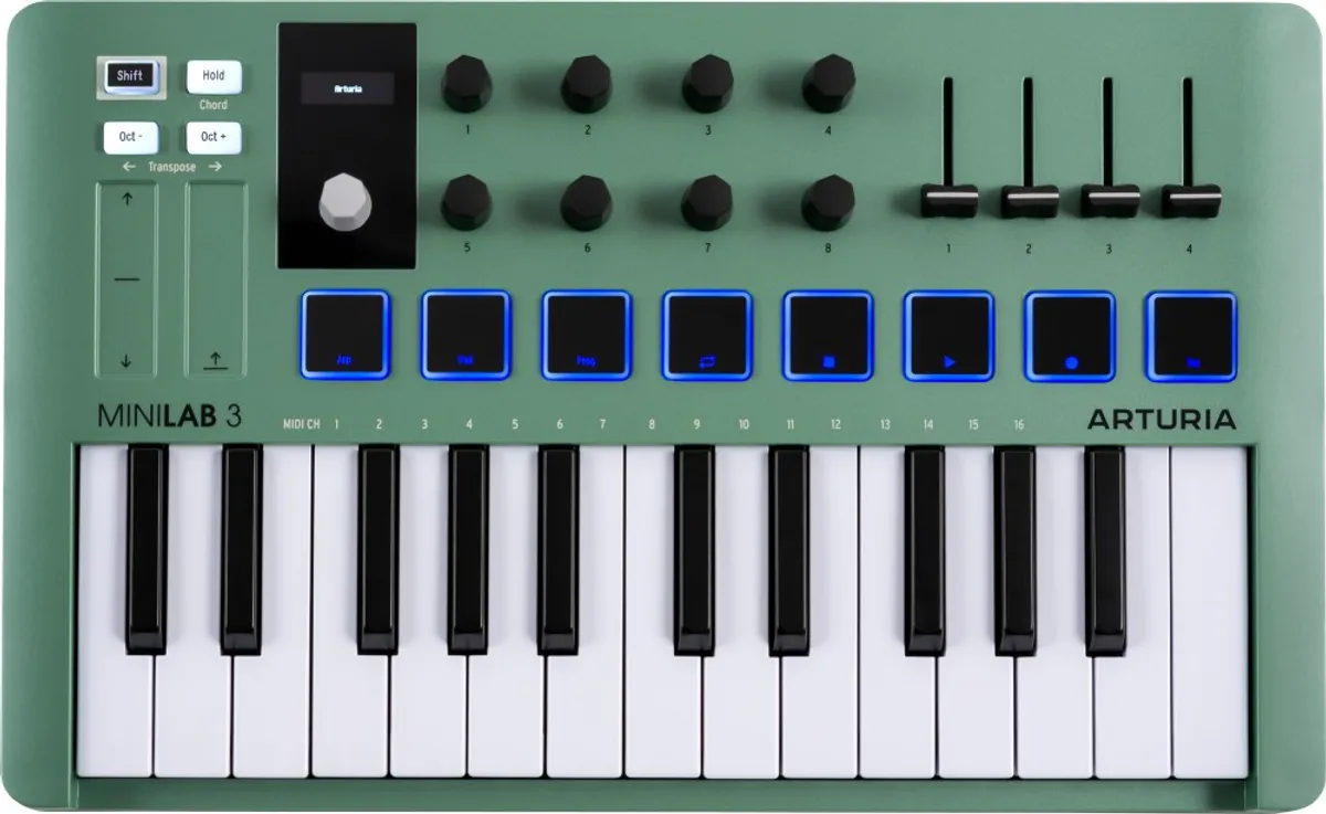 Arturia MiniLab 3 Midi Keyboard - Mint