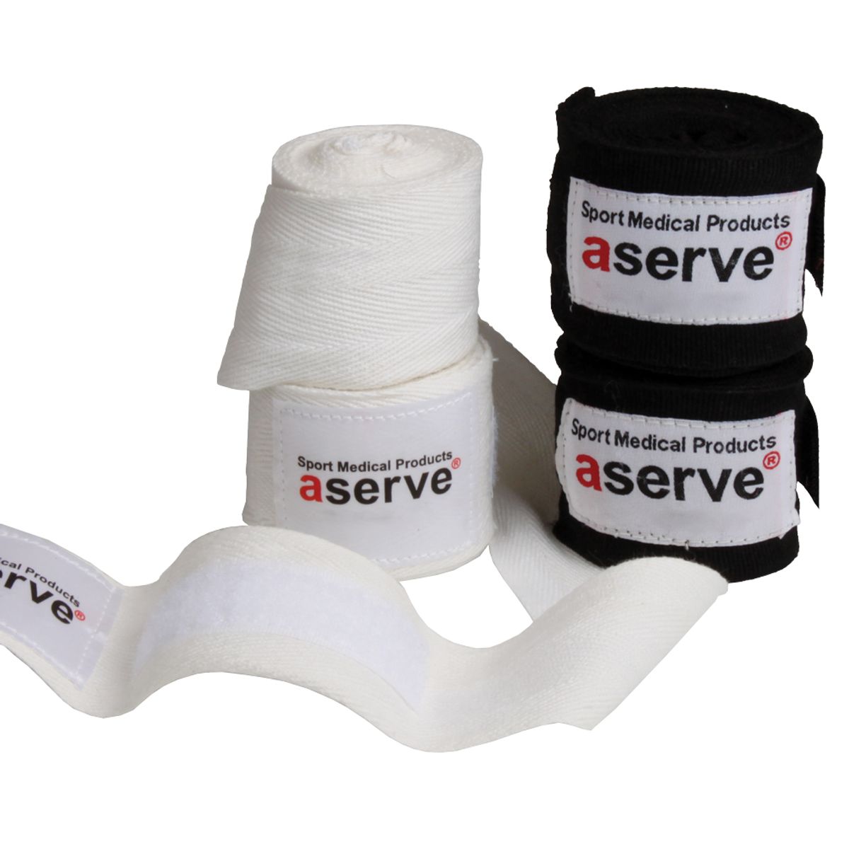 Aserve Hand Wraps Boksebandage Sort