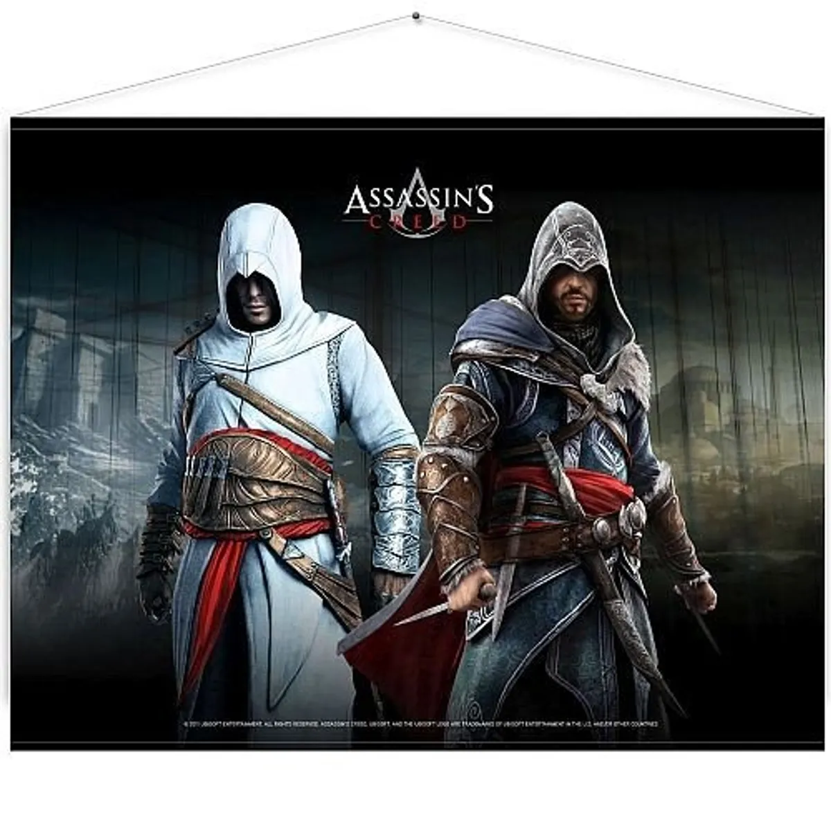 Assassin's Creed - Altair & Ezio - Wallscroll (Top kvalitets &quot;stof plakat") *Crazy tilbud*