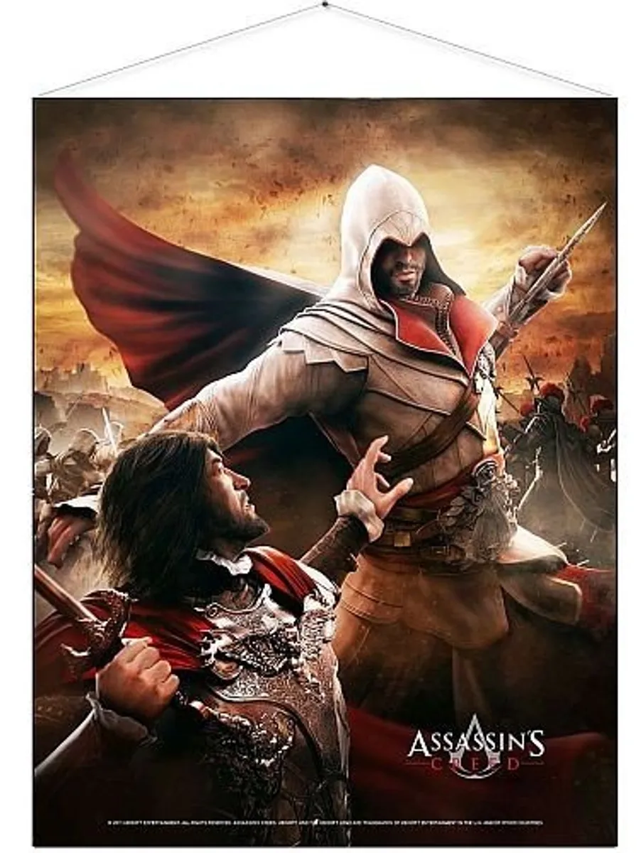 Assassin's Creed - Death from Above - Wallscroll (Top kvalitets "stof plakat") *Crazy tilbud*