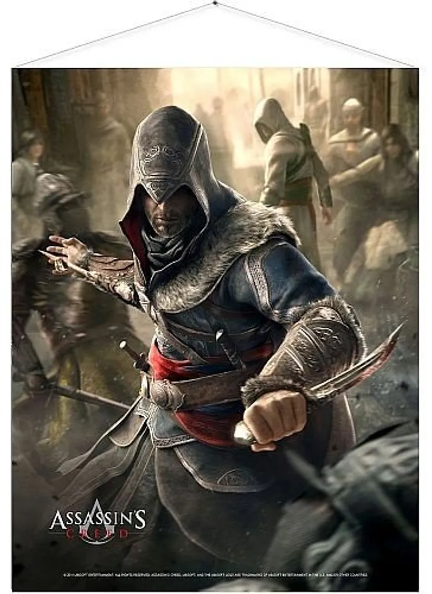 Assassin's Creed - Fight Your Way - Wallscroll (Top kvalitets "stof plakat") *Crazy tilbud*