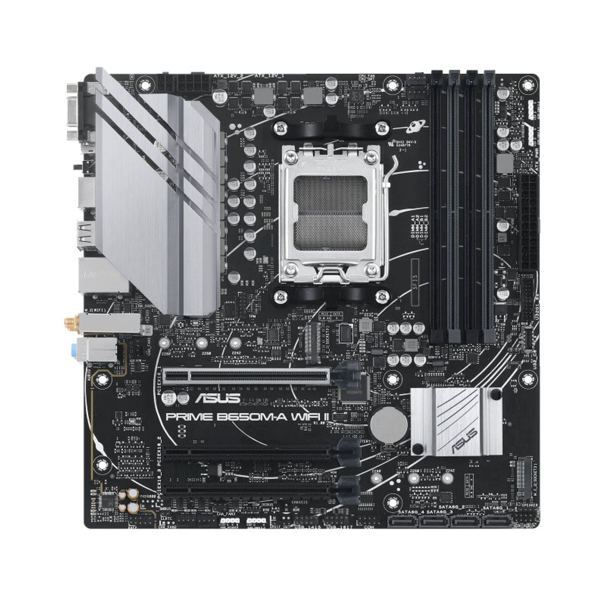 ASUS PRIME B650M-A WIFI II (mATX, B650, AM5) - Bundkort