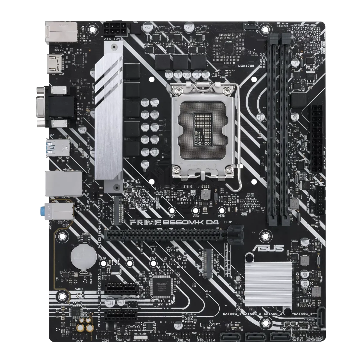 ASUS PRIME B660M-K D4 Bundkort (Uden WIFI)