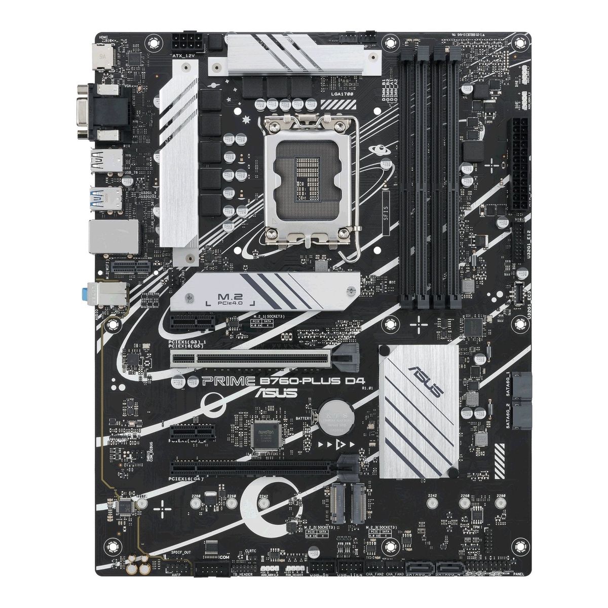 ASUS PRIME B760-PLUS D4 (ATX, B760, LGA 1700, DDR4) - Bundkort