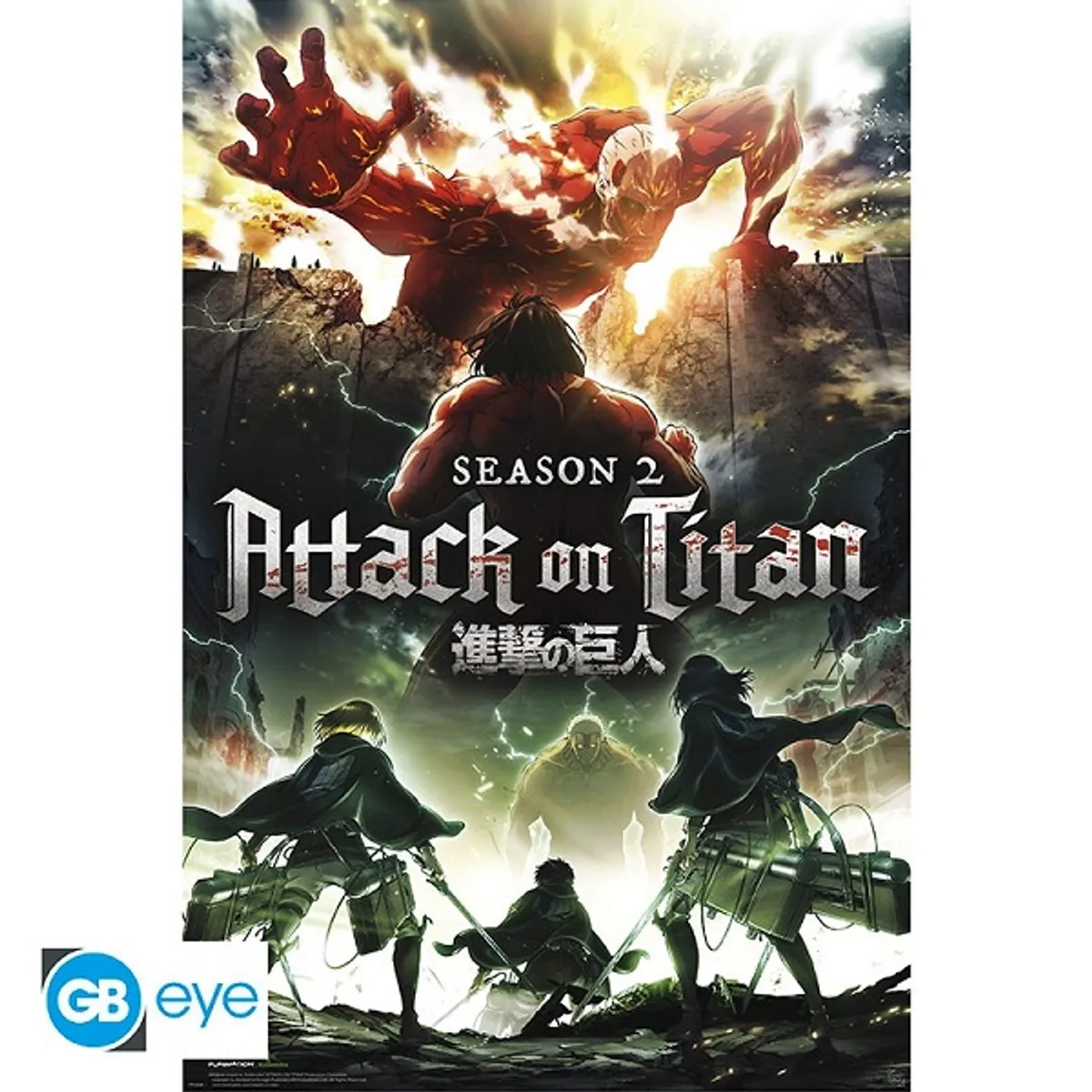 Attack on Titan - Key Art S2 - Poster/Plakat 61x91.5cm