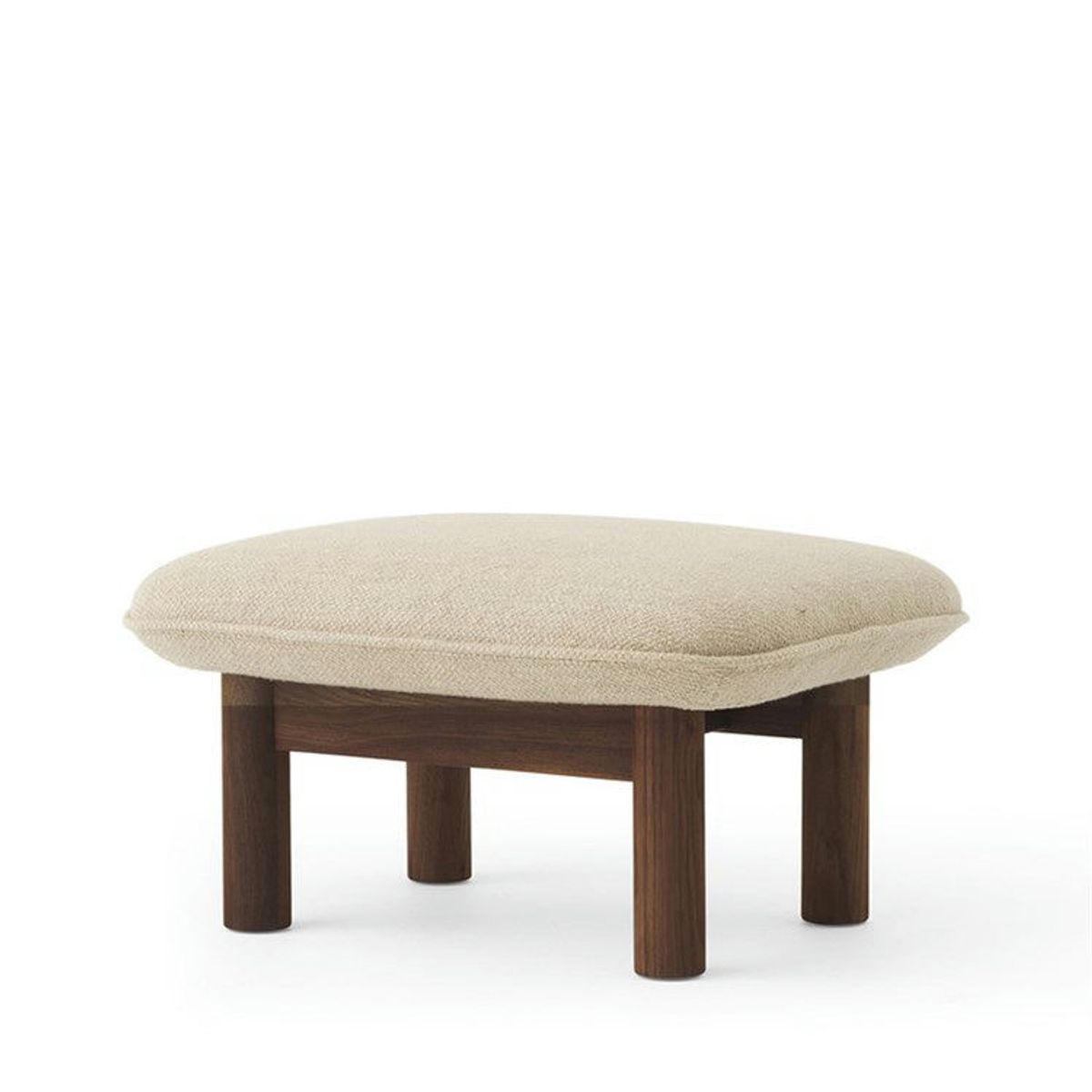 Audo Brasilia Ottoman Walnut Beige (Boucle 02)