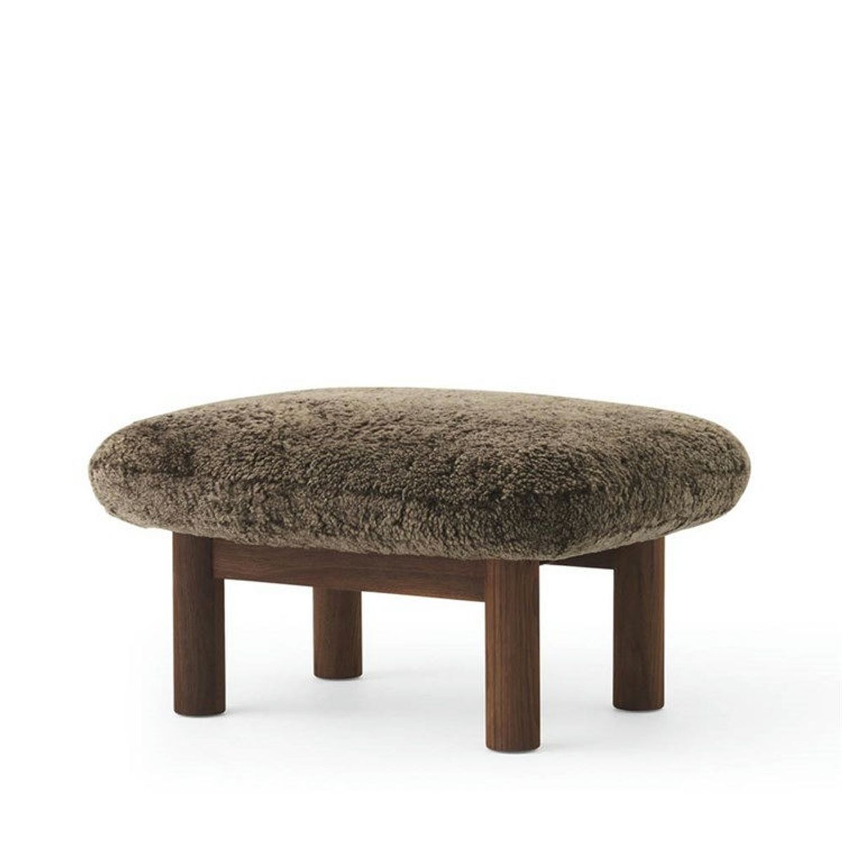 Audo Brasilia Ottoman Walnut Brun (Sheepskin Root)