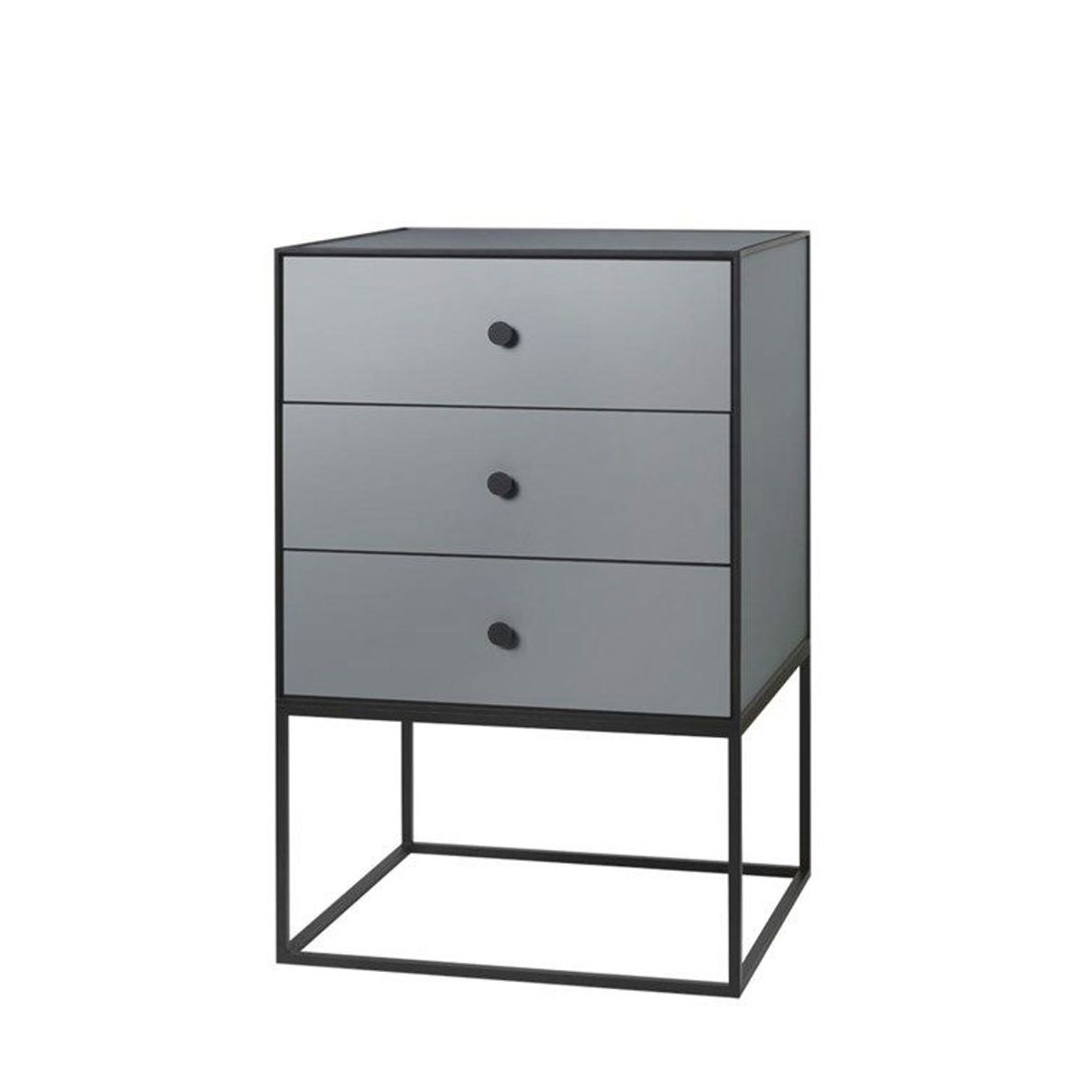 Audo Frame Sideboard 49 Dark Grey Tre Skuffer