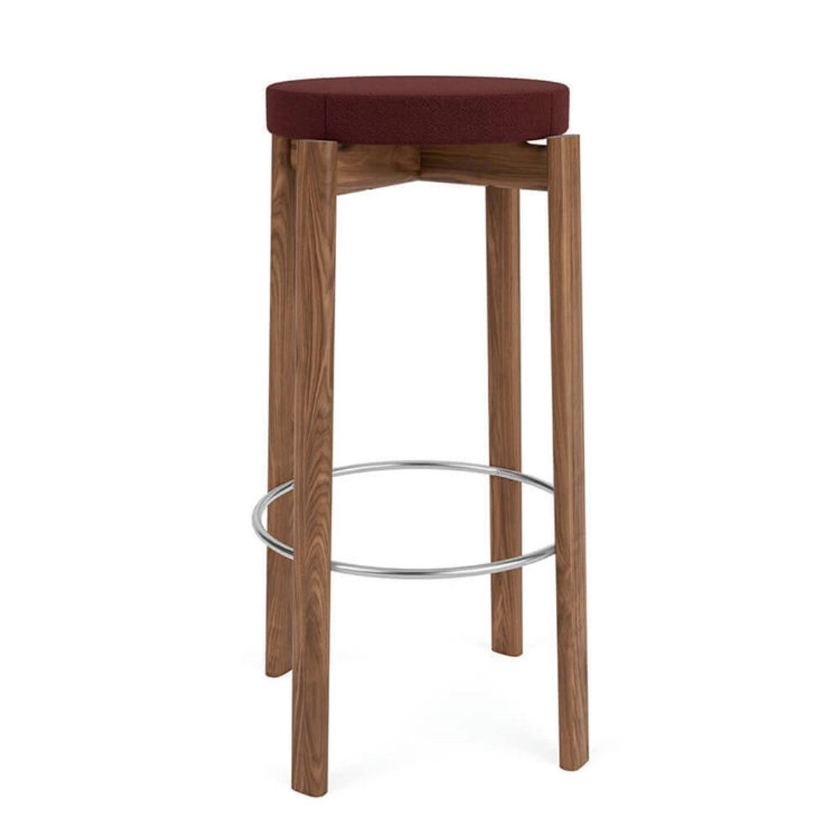 Audo Passage Bar Stol H75 cm Walnut, Vidar 0693