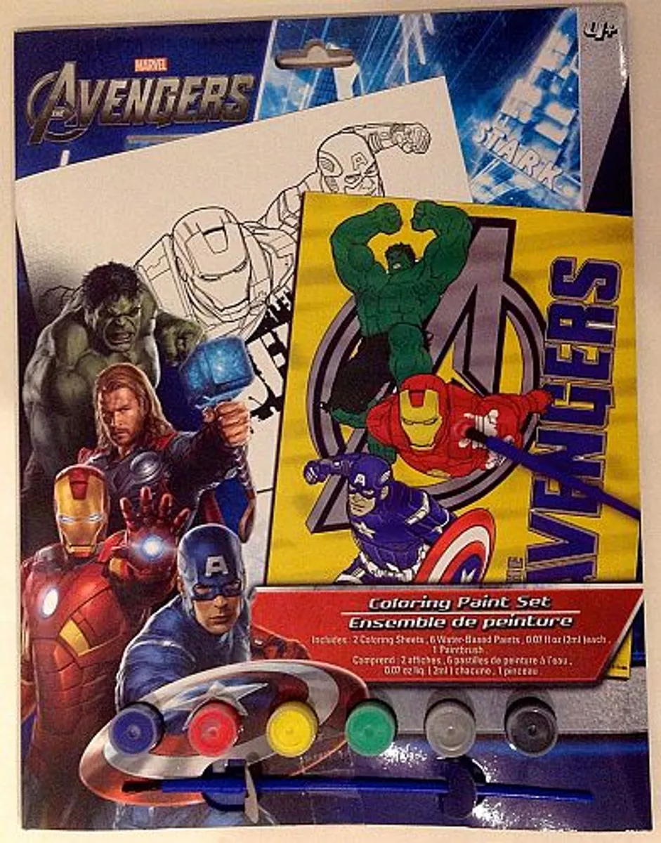 Avengers Assemble - Coloring Paint Set