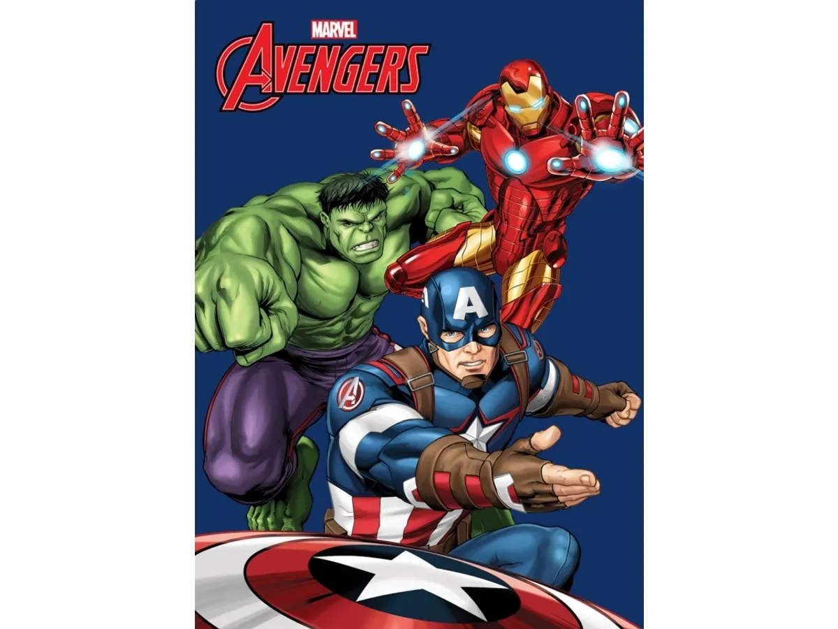 Avengers Fleece Tæppe - 100 X 140 Cm