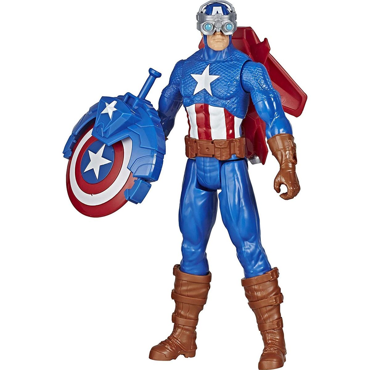 Avengers - Titan Hero Figur - Blast Gear Captain America - 30 Cm