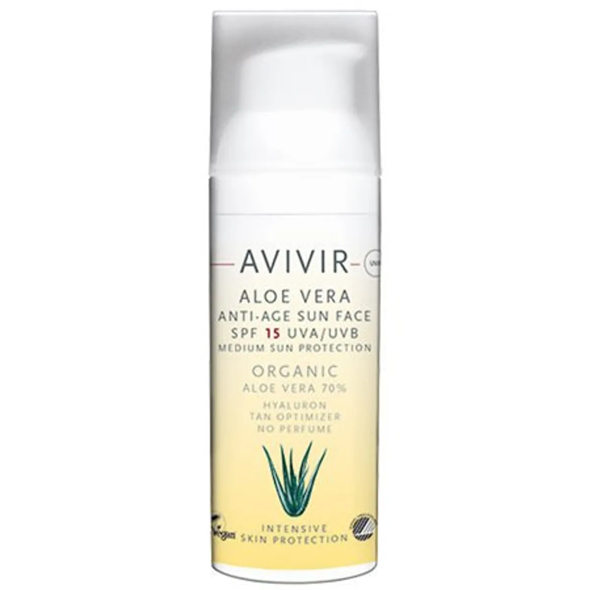 Avivir Aloe Vera Anti-Age Sun SPF 15 - 70% &bull; 50 ml.