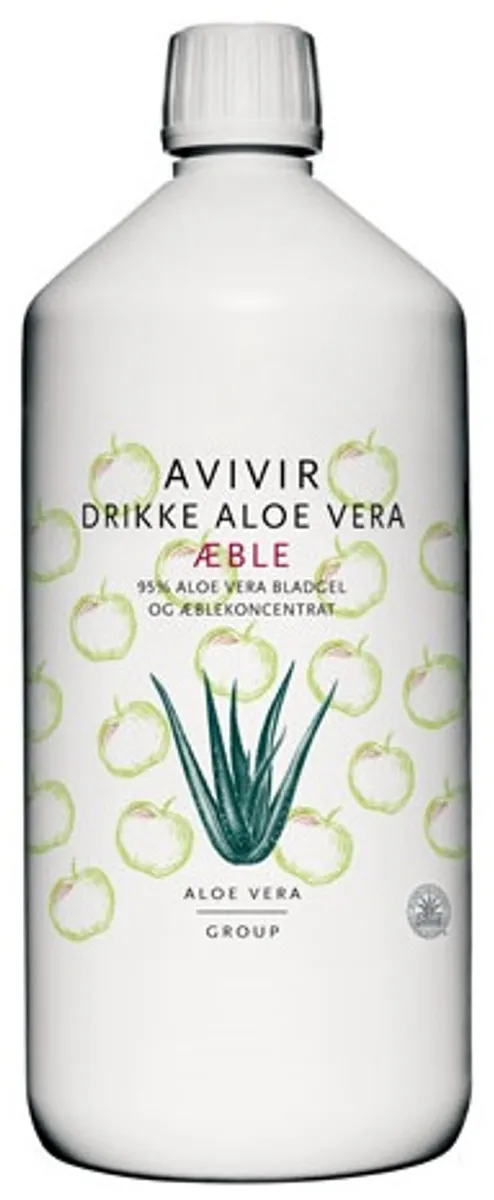 AVIVIR Aloe Vera Drikke 95 % m. æble, 1000ml.