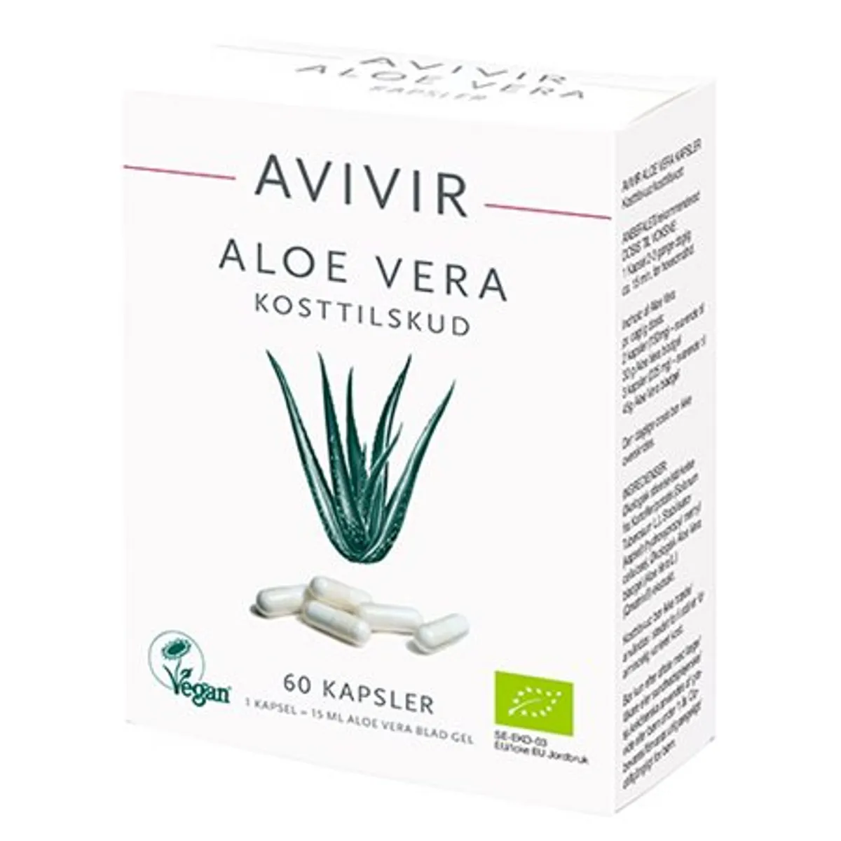 Avivir Aloe Vera kapsler Ø &bull; 60 kap.