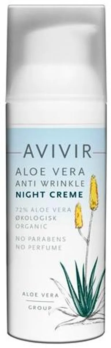 AVIVIR AloeVera Anti Wrinkle Night Creme, 50ml.