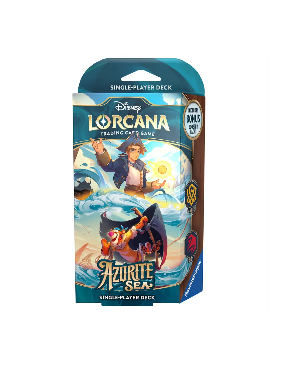 Azurite Sea Starter Deck - Amber & Ruby - Disney Lorcana TCG