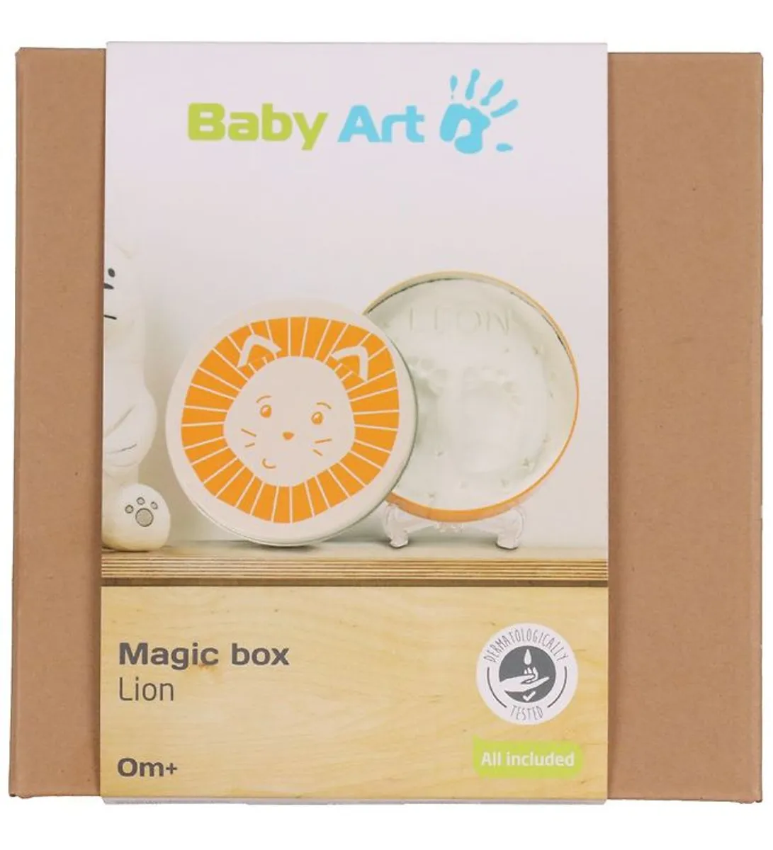 Baby Art Hånd- Og Fodaftryk Sæt - Magic Box Lion