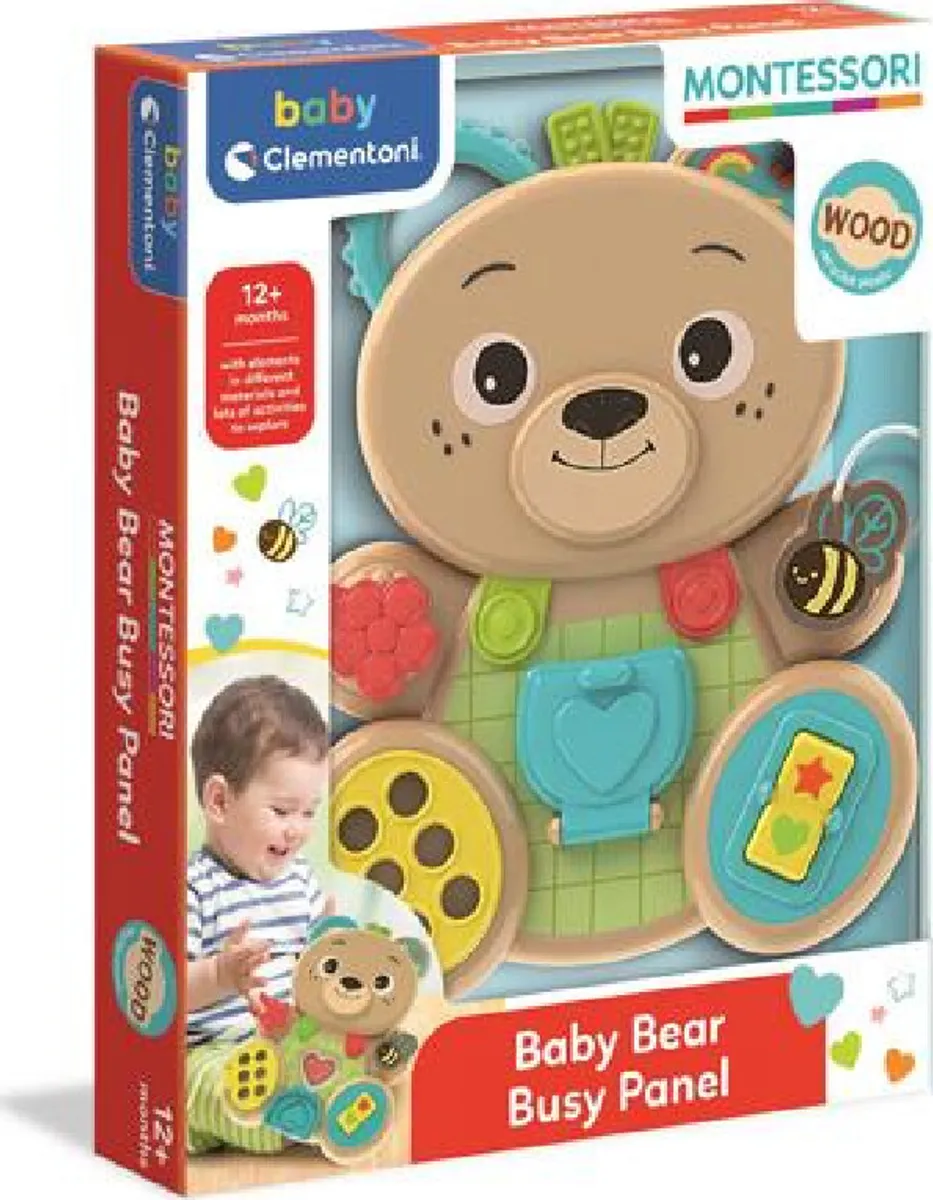 Baby Clementoni - Busy Bear - Montessori - Interaktiv Legetøj