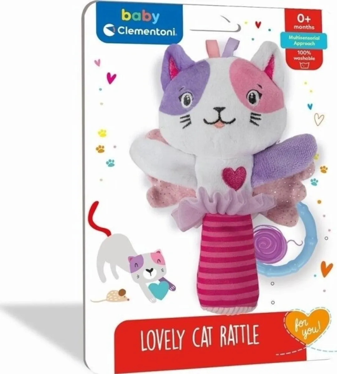 Baby Clementoni - Plys Rangle - Kat