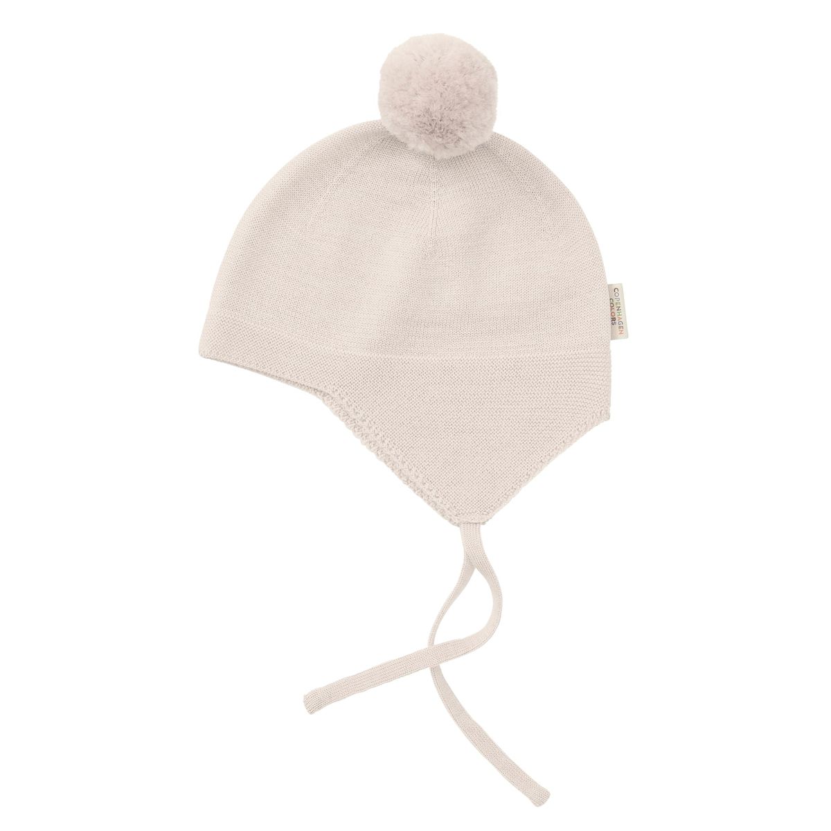 BABY HAT M. KVAST I MERINOULD - CREAM - CREAM / 36-38/0-1M