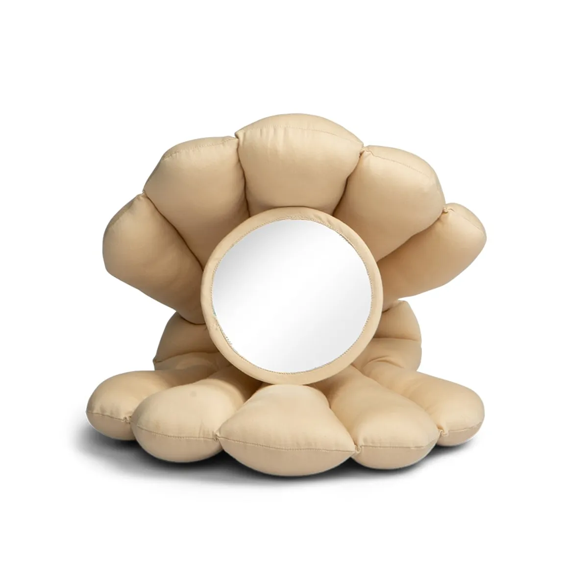 Baby mirror toy - Soft beige