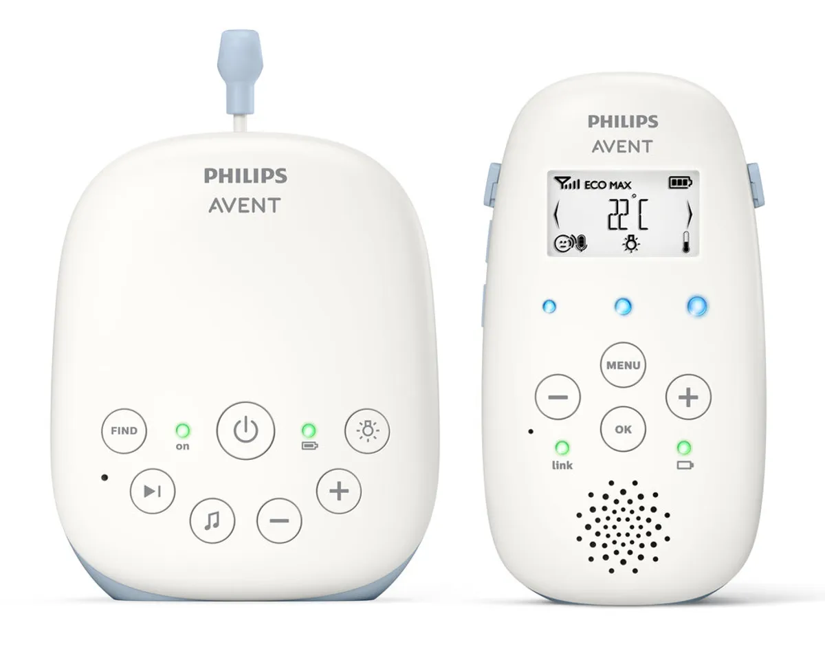 Baby Monitor m. temperatursensor og vuggeviser