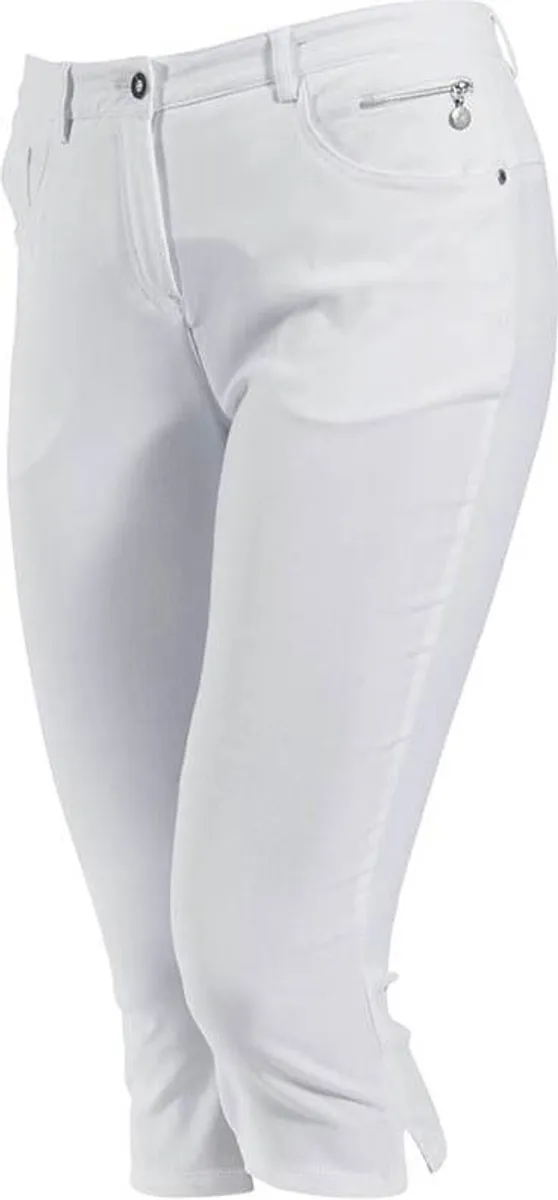 Backtee Super Stretch Dame Capri - White - Str. 42